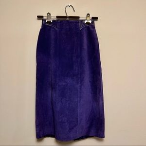 Vintage Suede Skirt